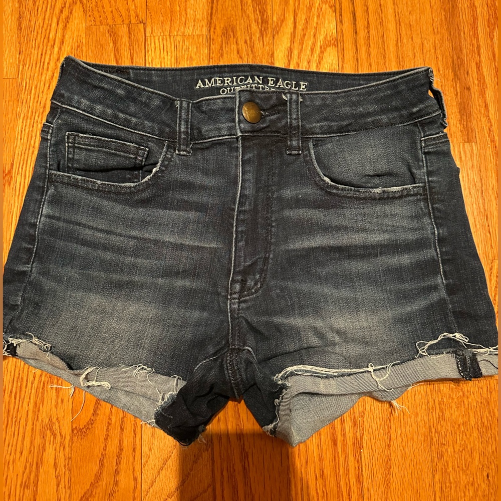 American Eagle Outfitters Dark Blue Jean Shorts